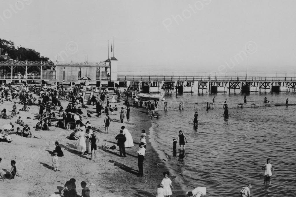 Crystal Beach Bathers At Beach 1910s 4x6 Reprint Of Old Photo Photoseeum